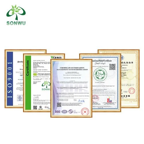 L-theanine Powder certificate